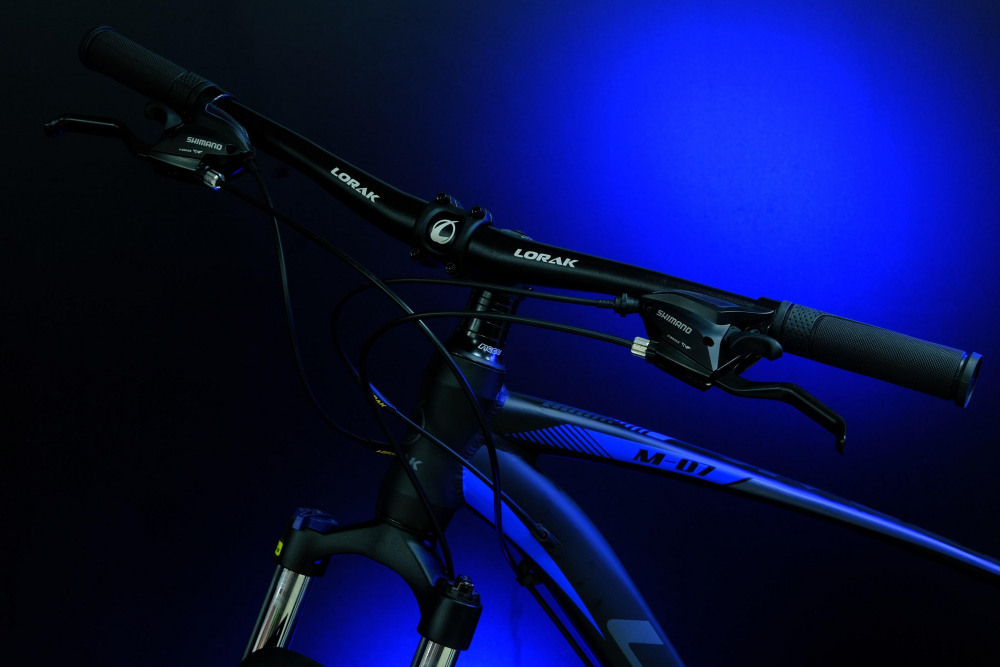 LORAK M-07 Prom Матовый Чёрный/Синий 19р (на рост 171-182)