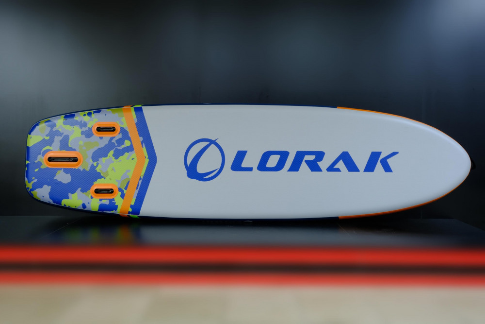 Сапборд Lorak 914 (350*91*15) синий-зелено-оранжевый, код 77914