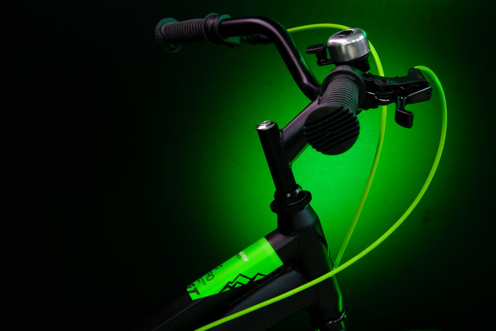 HEAM 20 FATBOY Disk Матовый Чёрный/Зелёный